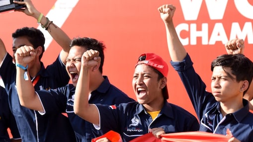 Shell Eco-marathon team celebrate