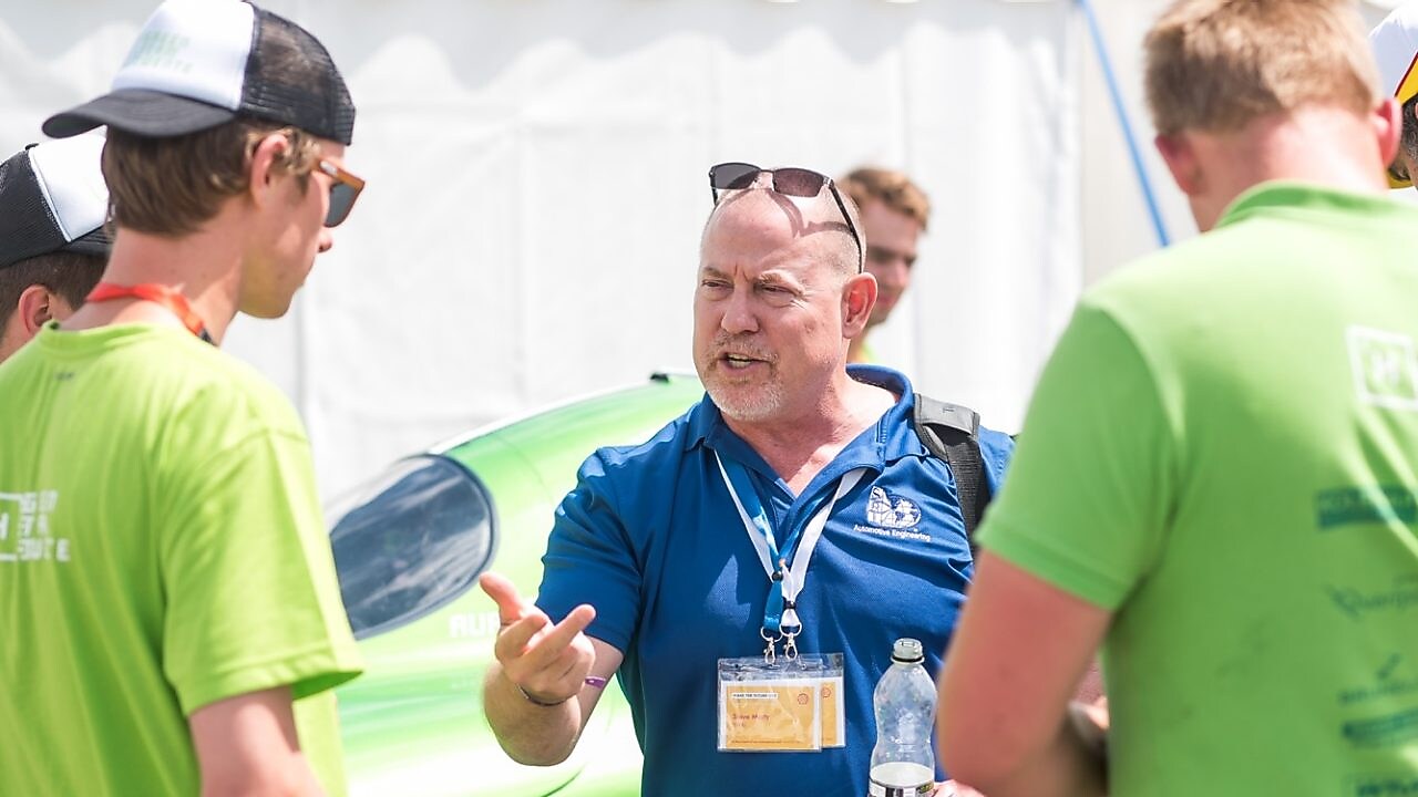 Shell Eco-marathon partner talks to students