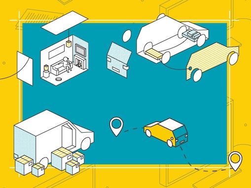 Student working on vehicle