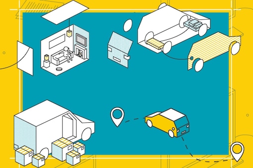 Student working on vehicle