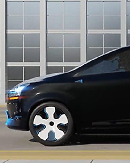 A modular design and compact transmission system make this car ultra-modern.