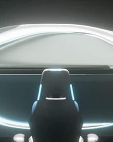 A car of the future designed with accessibility in mind.