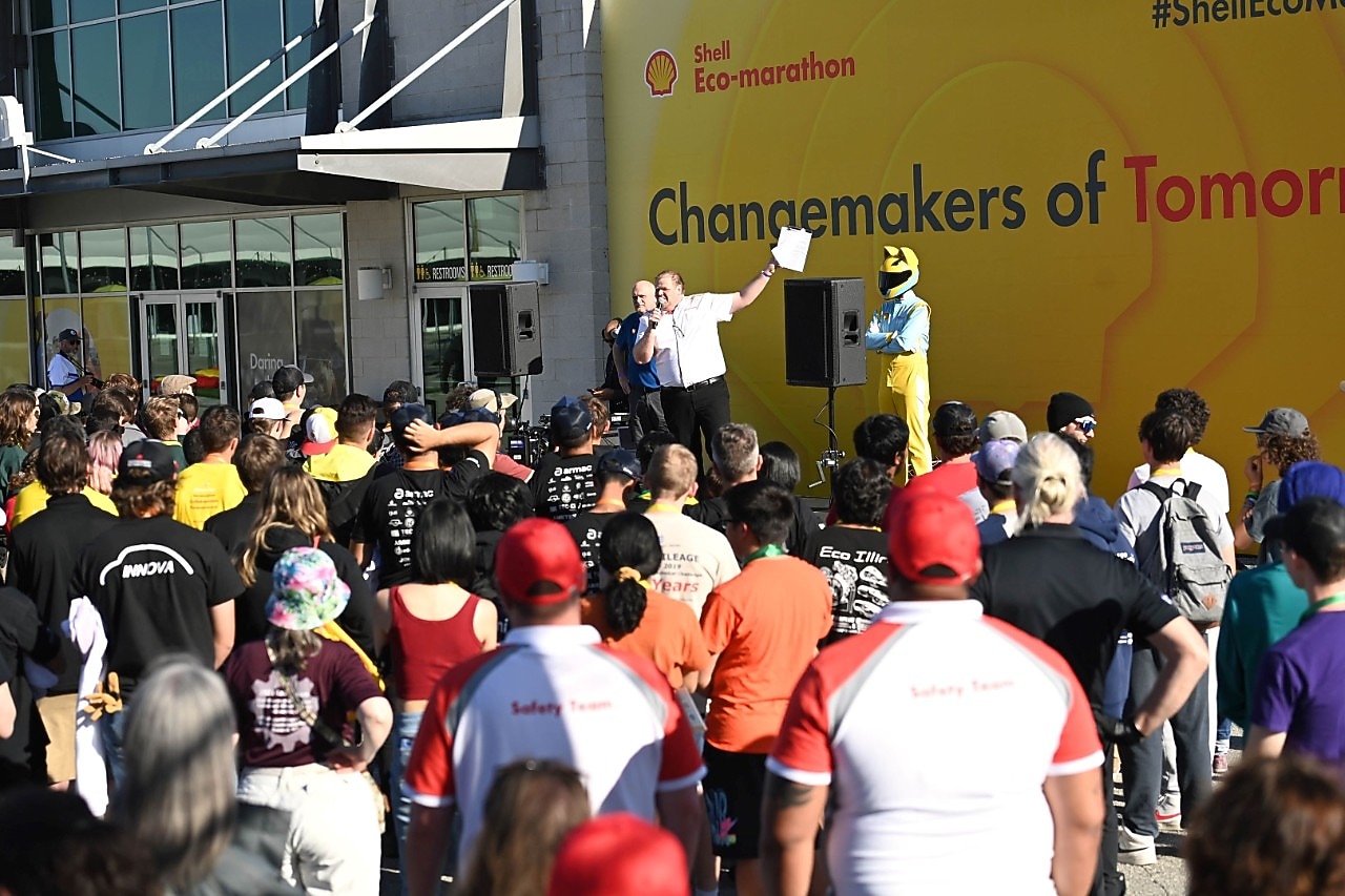Opening ceremonies during day two of Shell Eco-marathon Americas 2023