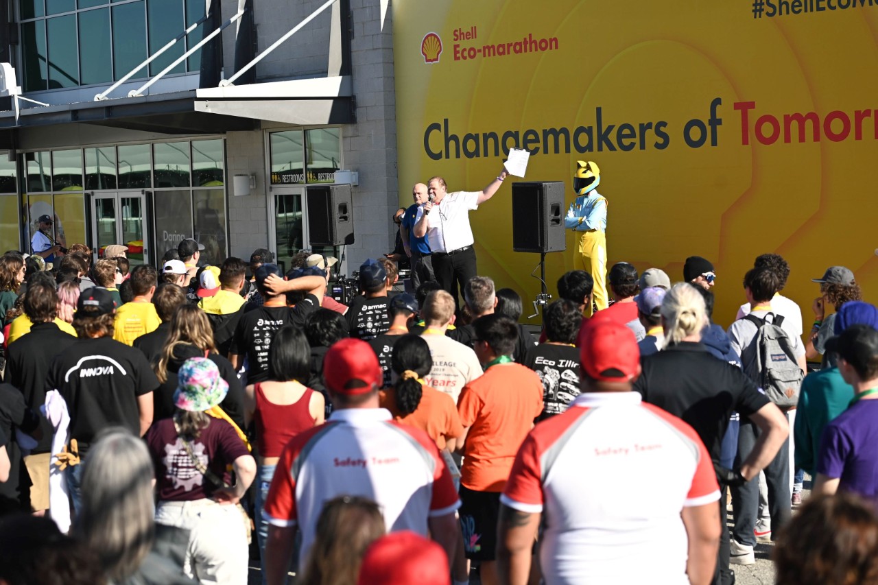 Opening ceremonies during day two of Shell Eco-marathon Americas 2023
