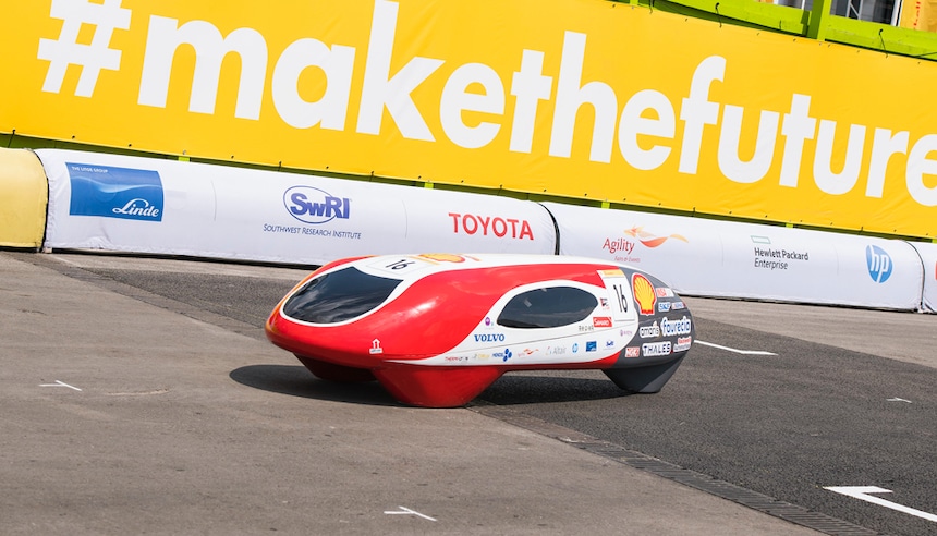 Car on track